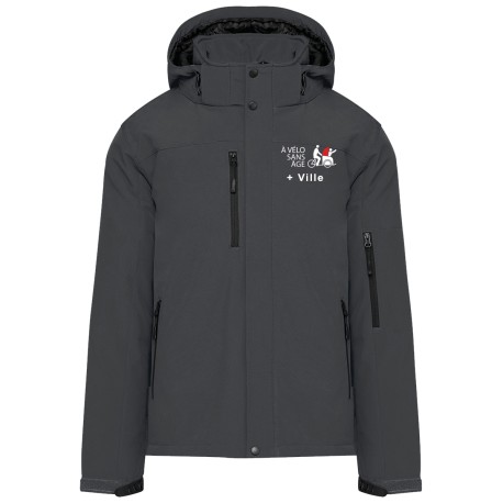 Parka Softshell doublée capuche Homme A vélo sans âge